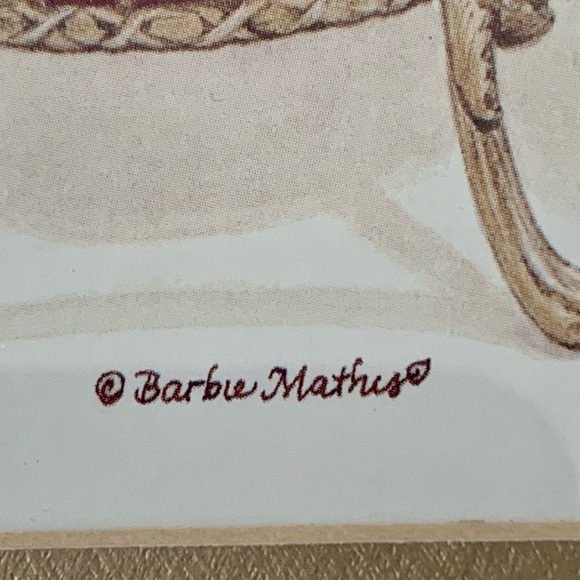 Framed Print Signed By Barbie Mathis Matted 10/12” - Picture 6 of 13